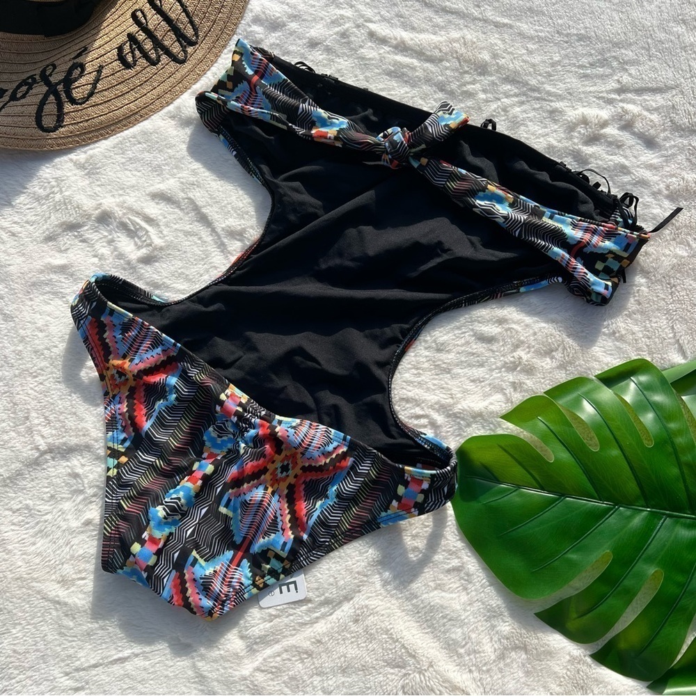 L*Space Cut Out Fringe One Piece Swimsuit - Picture 5 of 9